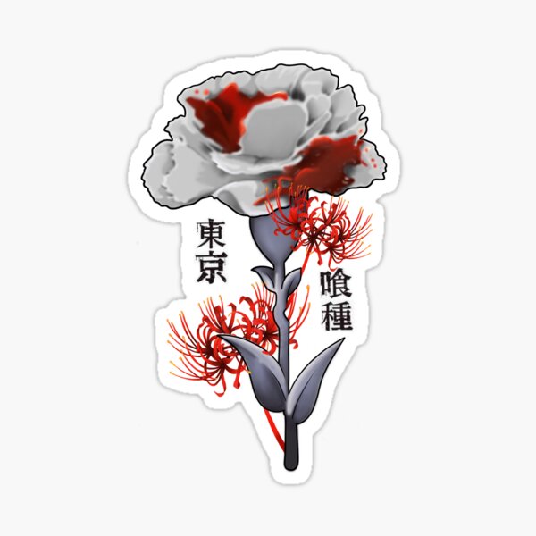 Kaneki Ken Tokyo Ghoul Lineart Sticker By Nienkestr Redbubble