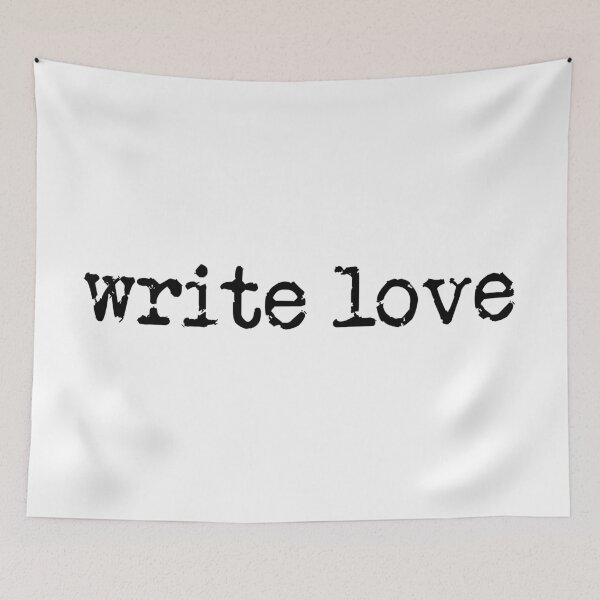 Item preview, write love in black designed and sold by TeaRoseWriter.