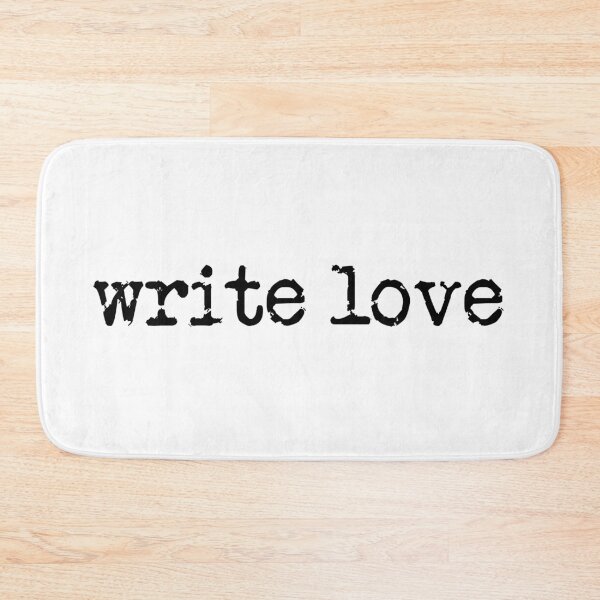 Item preview, write love in black designed and sold by TeaRoseWriter.