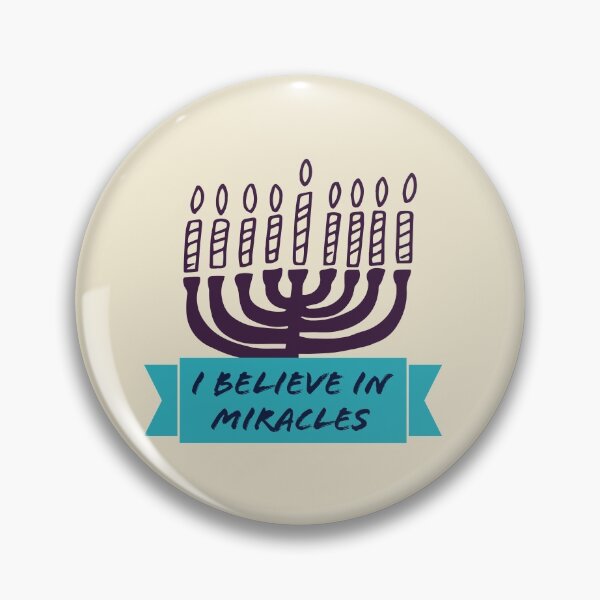 Item preview, I believe in miracles - Hanukkah designed and sold by flickertoaflame.
