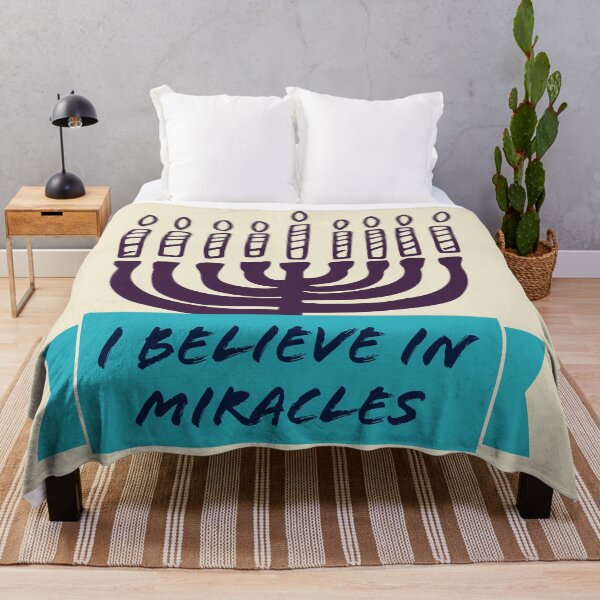 Item preview, I believe in miracles - Hanukkah designed and sold by flickertoaflame.