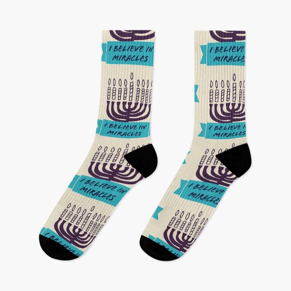 Item preview, I believe in miracles - Hanukkah designed and sold by flickertoaflame.