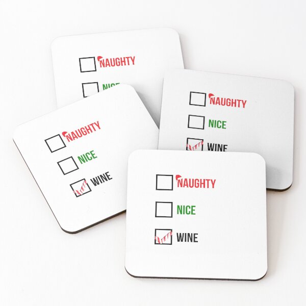 Item preview, Nice Naughty Wine Funny Christmas Gift For Wine Lovers designed and sold by GoldenDov.