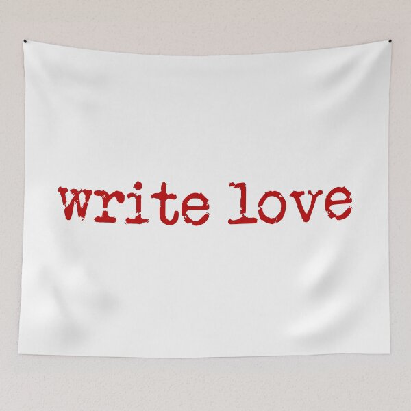 Item preview, write love in red designed and sold by TeaRoseWriter.