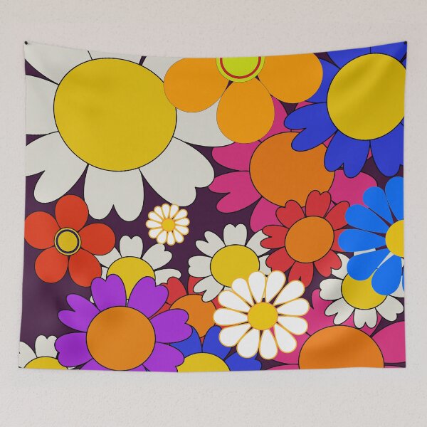 Item preview, hippy daisy flower power design designed and sold by pauloneill-art.
