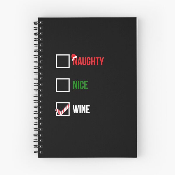 Item preview, Nice Naughty Wine Funny Christmas Gift For Wine Lovers designed and sold by GoldenDov.