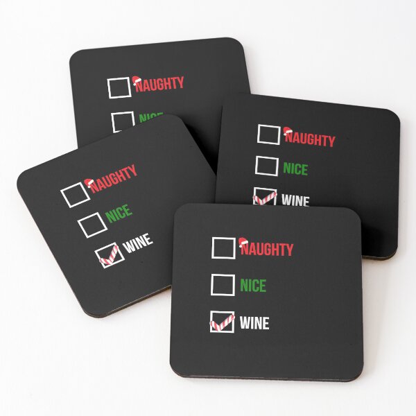 Item preview, Nice Naughty Wine Funny Christmas Gift For Wine Lovers designed and sold by GoldenDov.