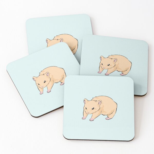 Item preview, Peach Teddy Bear Hamster On All Fours designed and sold by Jen-Nani.
