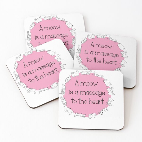 Item preview, A meow is a massage to the heart. designed and sold by LO QUE DICE TU ALMA .