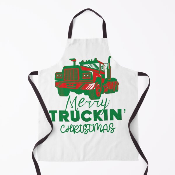 Item preview, Merry Truckin Christmas Green Red Festive Gift For Trucker Truck Driver designed and sold by Sunny Collections.