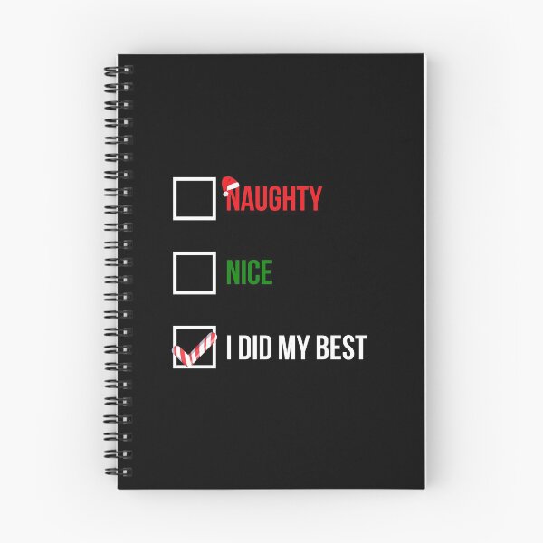 Item preview, Nice Naughty I Did My Best Funny Christmas Gift designed and sold by GoldenDov.