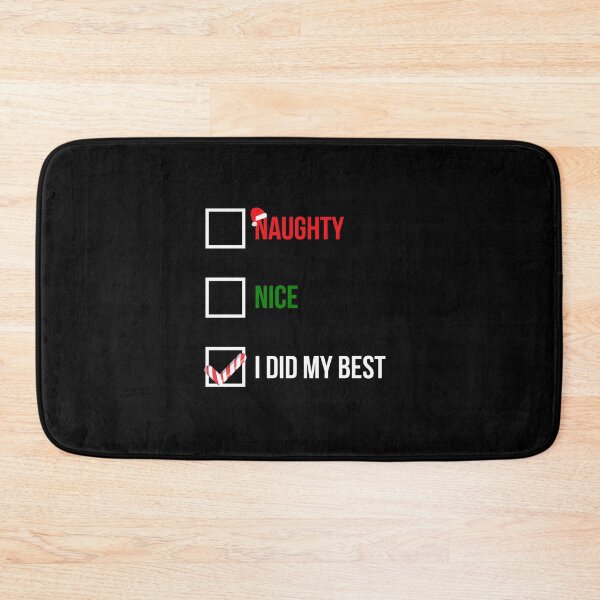 Item preview, Nice Naughty I Did My Best Funny Christmas Gift designed and sold by GoldenDov.