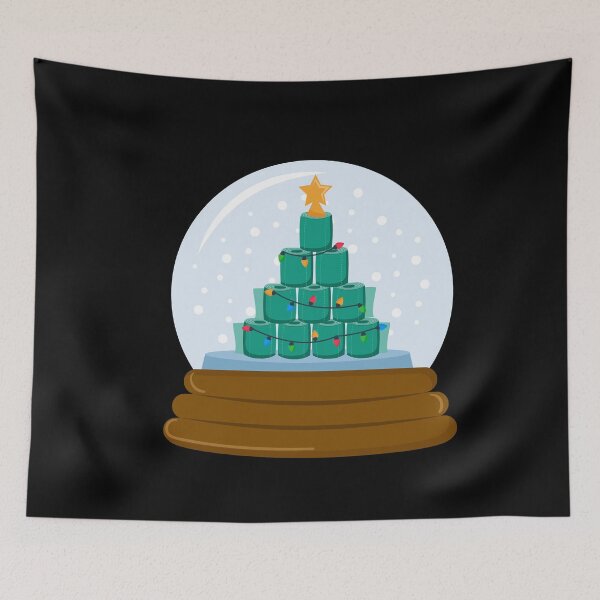 Artikelvorschau, Toilettenpapier Weihnachtsbaum Schneekugel Weihnachten 2020 entworfen und verkauft von SerendipityNow.