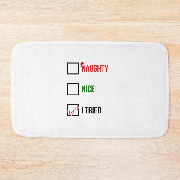 Item preview, Nice Naughty I Tried Funny Christmas Gift designed and sold by GoldenDov.