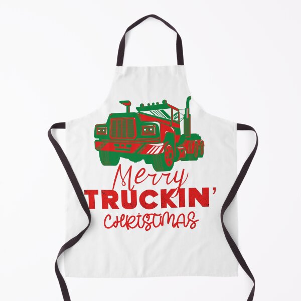 Item preview, Merry Truckin Christmas Green And Red Festive Gift For Trucker Truck Driver designed and sold by Sunny Collections.