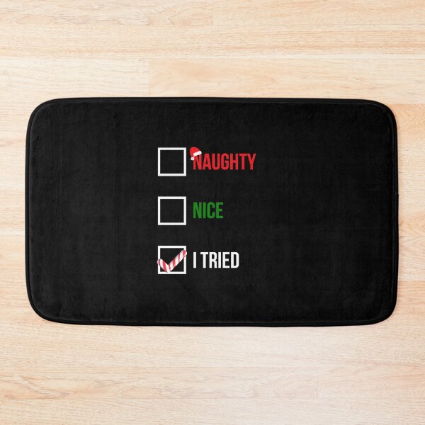 Item preview, Nice Naughty I Tried Funny Christmas Gift designed and sold by GoldenDov.