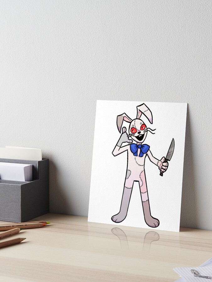 Glitchtrap Plush Art Board Print for Sale by chronodia