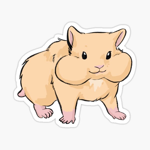 Cheeky Hamster Sticker