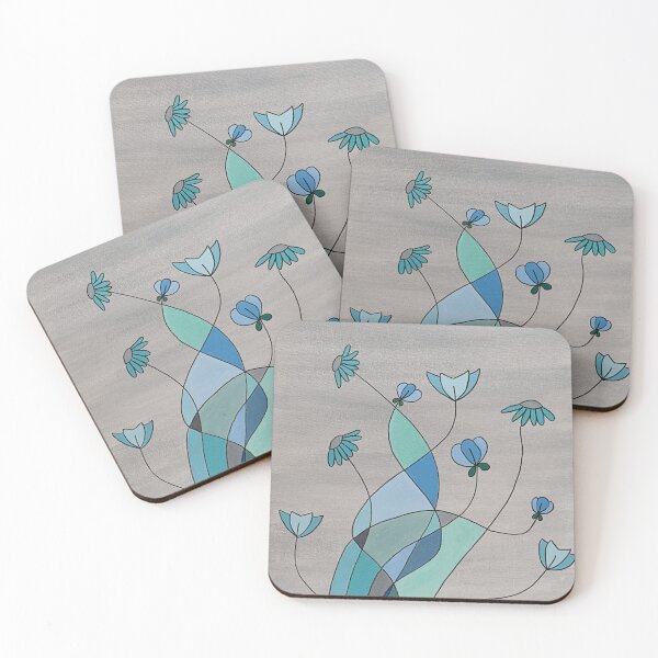 Item preview, Flower Fusion Aqua designed and sold by Gillian Cross.
