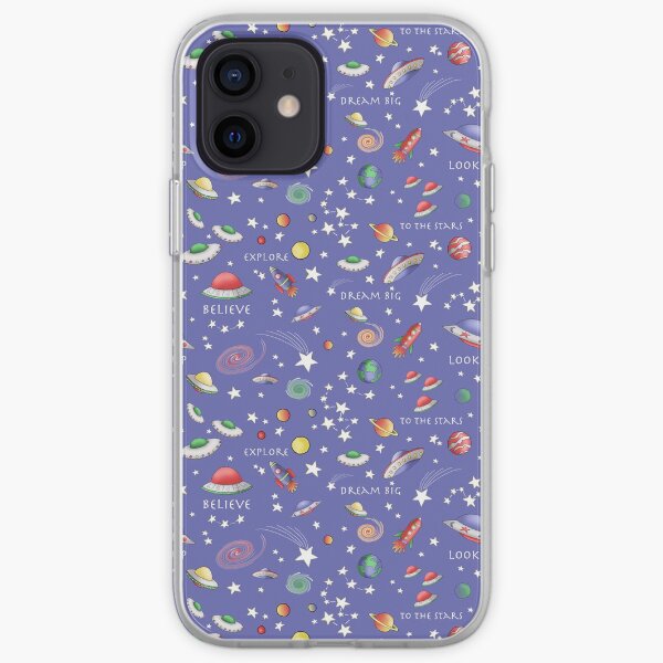Blue UFO Design iPhone Soft Case