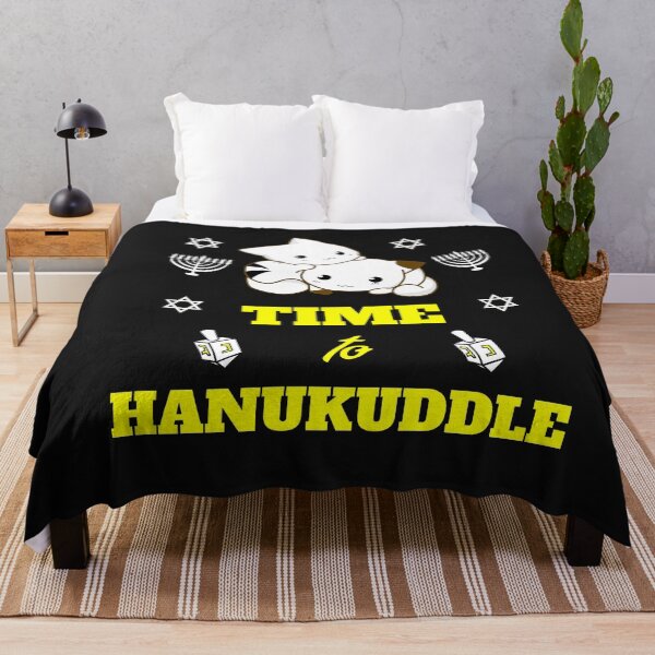 Item preview, Time To Hanukuddle- Hanukkah Cats Cuddling designed and sold by SharpThreadZ.
