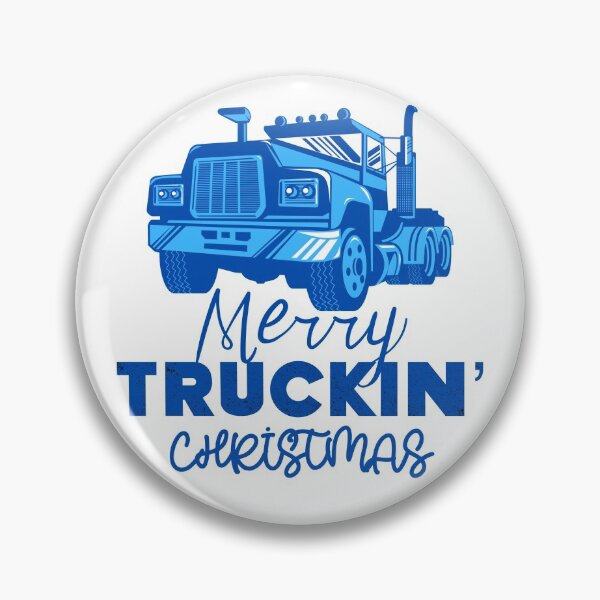 Item preview, Merry Truckin Christmas Dark Blue Festive Gift For Trucker Truck Driver designed and sold by Sunny Collections.