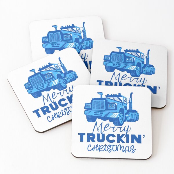 Item preview, Merry Truckin Christmas Dark Blue Festive Gift For Trucker Truck Driver designed and sold by Sunny Collections.