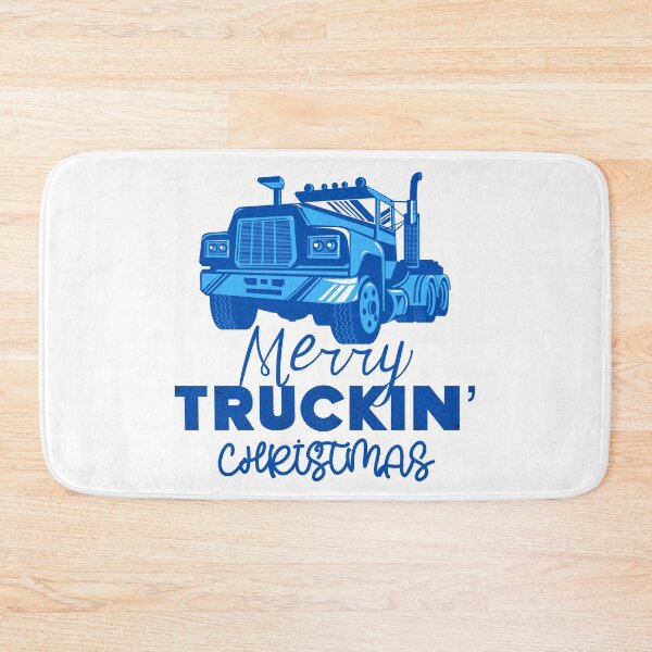 Item preview, Merry Truckin Christmas Dark Blue Festive Gift For Trucker Truck Driver designed and sold by Sunny Collections.