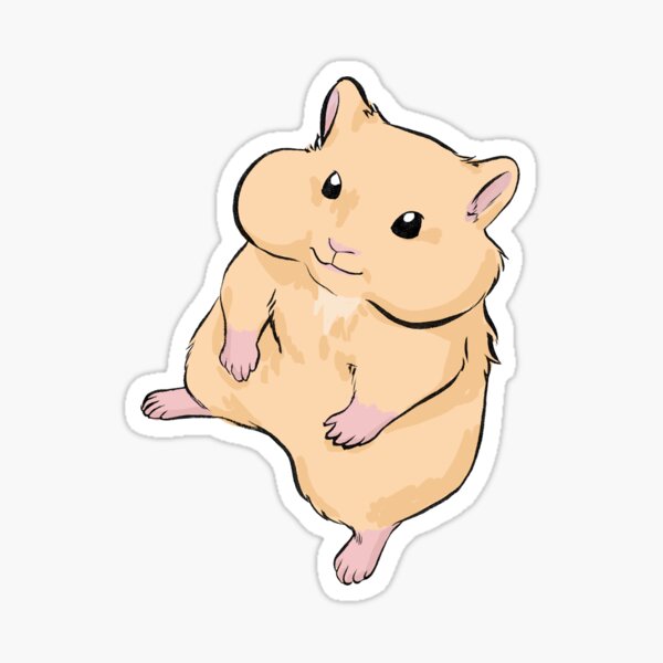 Cheeky Hamster 2 Sticker