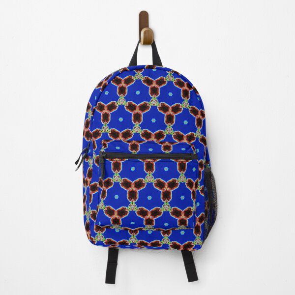 Item preview, MOUCHARABIEH 5 pattern oriental triangles petale psychedelic electric royal blue black red designed and sold by dragonemma.