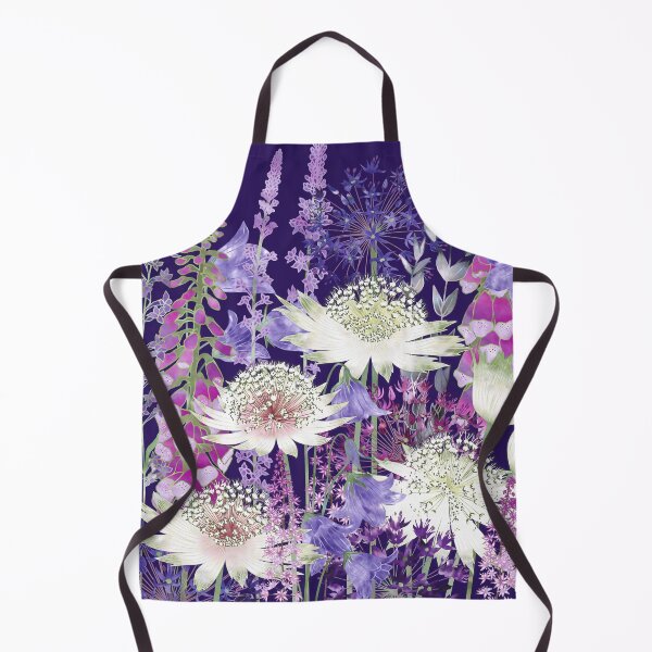 Item preview, Flower Garden - Astrantia, Campanula, Harebells, Foxgloves & Alliums designed and sold by Fiona Calder Designs.