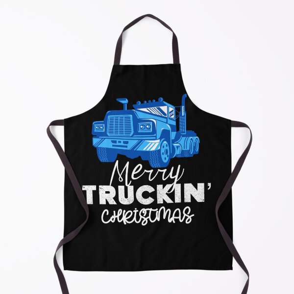 Item preview, Merry Truckin Christmas Dark Blue Black Festive Gift For Trucker Truck Driver designed and sold by Sunny Collections.