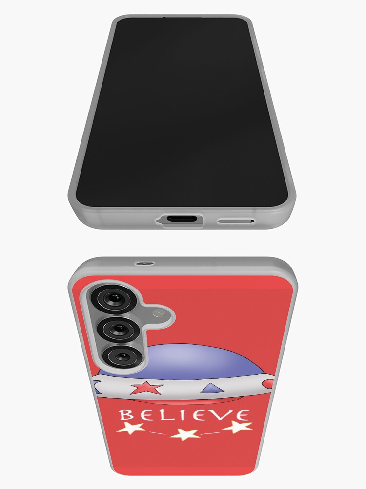 Thumbnail 3 of 4, Samsung Galaxy Phone Case, UFO Red designed and sold by MarylandMUFON.