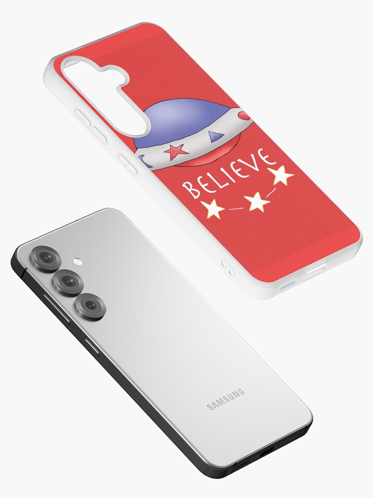 Thumbnail 2 of 4, Samsung Galaxy Phone Case, UFO Red designed and sold by MarylandMUFON.