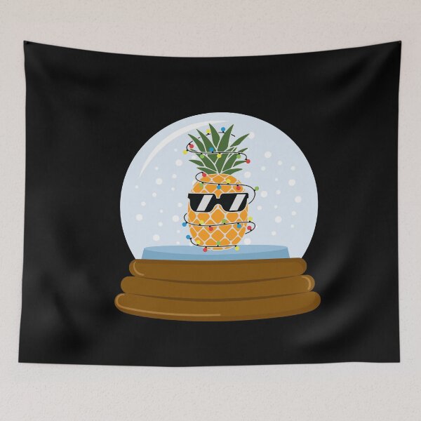 Item preview, Pineapple In Sunglasses Tangled Christmas Lights Snowglobe | Christmas 2020 designed and sold by SerendipityNow.