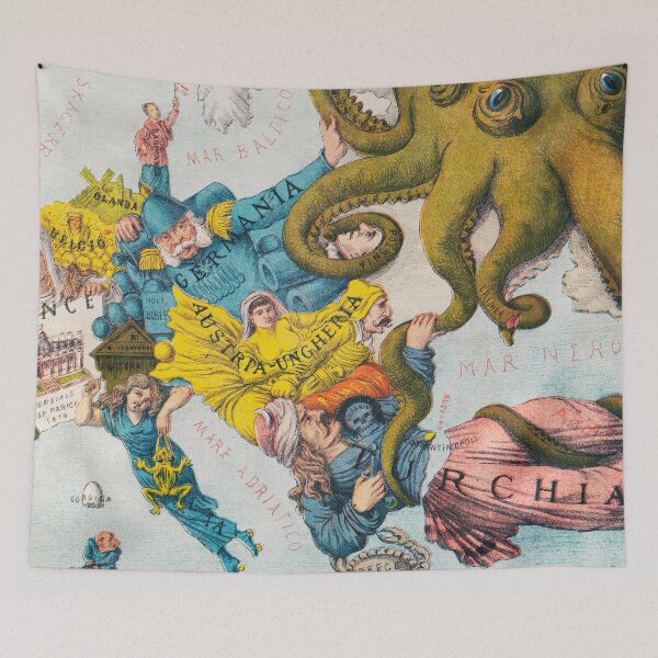 Item preview, VintageWork map with Squid designed and sold by SFTStudio.