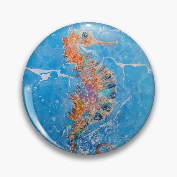 Item preview, Seahorse Water Marbling Marble Design Pattern Texture designed and sold by MaiHattiDesign.