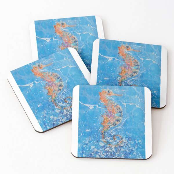 Item preview, Seahorse Water Marbling Marble Design Pattern Texture designed and sold by MaiHattiDesign.