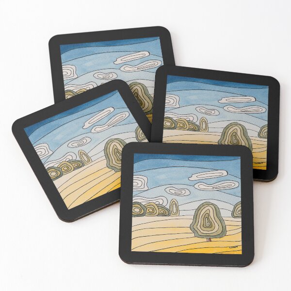 Item preview, Stowe Field, Abstract Contour designed and sold by Gillian Cross.