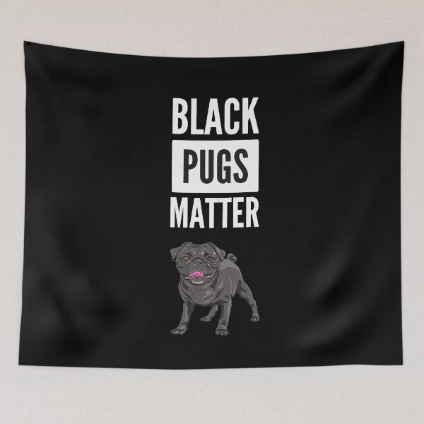 Item preview, Black Pug Puppy T-Shirt Black Pugs Matter designed and sold by Nuno Brito.