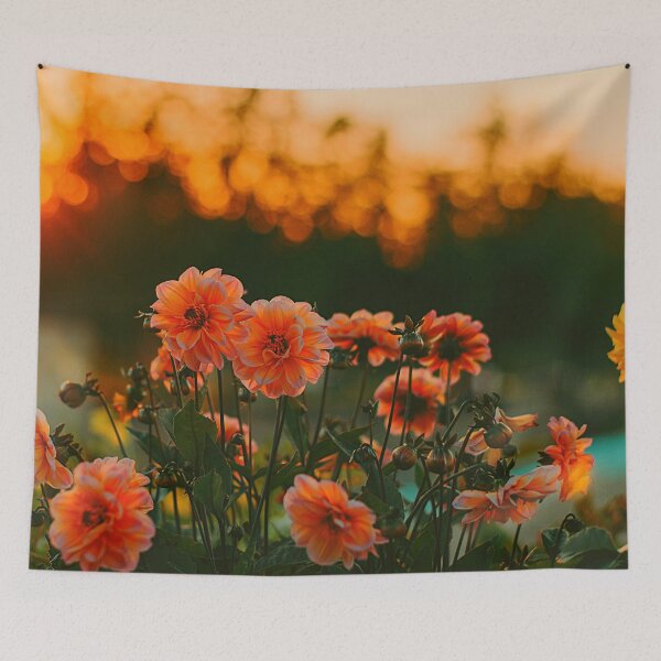 Item preview, Sunlit Flowers Metal Print designed and sold by Swooncake Press.
