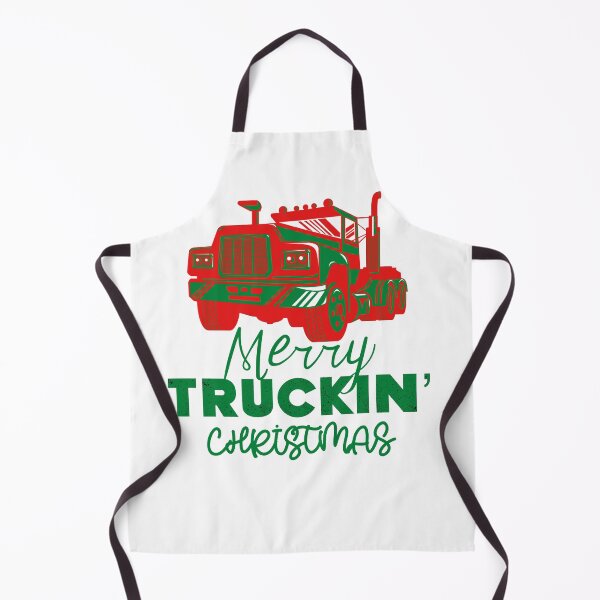 Item preview, Merry Truckin Christmas Red Green Festive Gift For Trucker Truck Driver designed and sold by Sunny Collections.