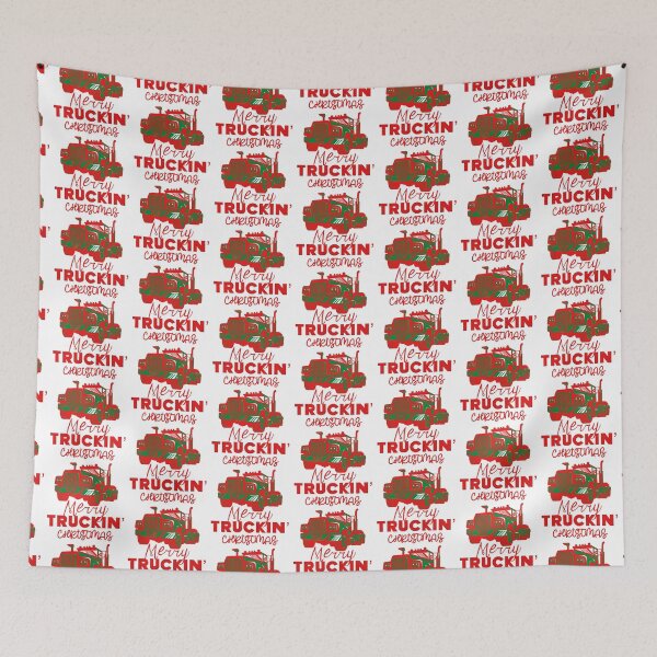 Item preview, Merry Truckin Christmas Red Festive Gift For Trucker Truck Driver designed and sold by Sunny Collections.