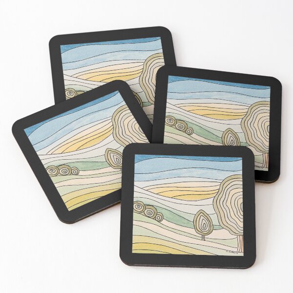 Item preview, Mallyan Field, Abstract Contour designed and sold by Gillian Cross.