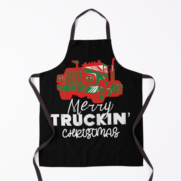 Item preview, Merry Truckin Christmas Red Green Black Festive Gift For Trucker Truck Driver designed and sold by Sunny Collections.