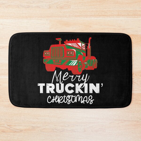 Item preview, Merry Truckin Christmas Red Green Black Festive Gift For Trucker Truck Driver designed and sold by Sunny Collections.
