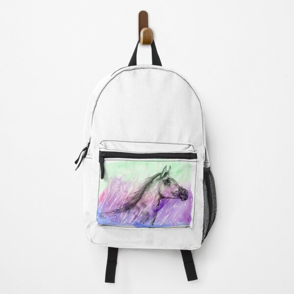 Item preview, Cool colourful horse in watercolour and graphite designed and sold by GJ Art Studios.