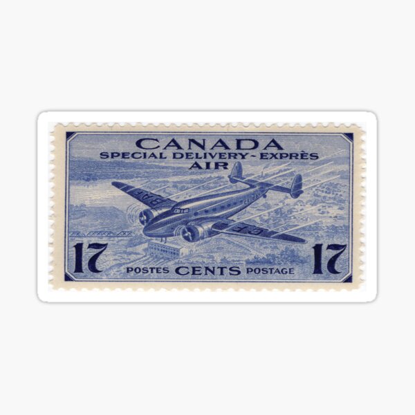 Special Delivery - Classic Canadian airmail post WW2 Sticker