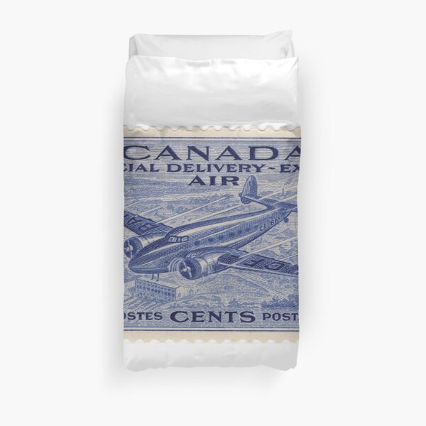 Special Delivery - Classic Canadian airmail post WW2 Duvet Cover