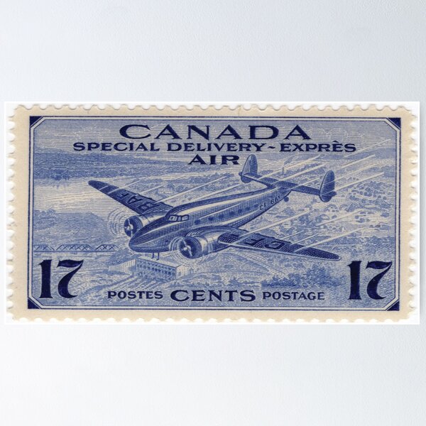 Special Delivery - Classic Canadian airmail post WW2 Poster